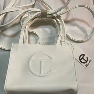 Telfar Small White Shopping Bag